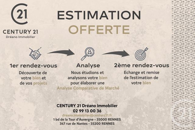 Afficher la photo en grand Appartement T3 à vendre - 3 pièces - 69.25 m2 - RENNES - 35 - BRETAGNE - Century 21 Dréano Immobilier
