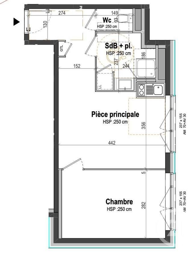 Appartement T2 à vendre - 2 pièces - 39.65 m2 - RENNES - 35 - BRETAGNE - Century 21 Dréano Immobilier Appartement T2 à vendre - 2 pièces - 39.65 m2 - RENNES - 35 - BRETAGNE - Century 21 Dréano Immobilier