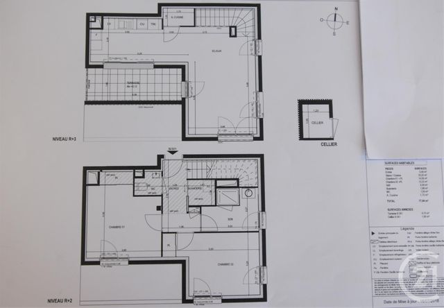 Afficher la photo en grand Appartement Duplex à louer - 3 pièces - 77.86 m2 - RENNES - 35 - BRETAGNE - Century 21 Dréano Immobilier